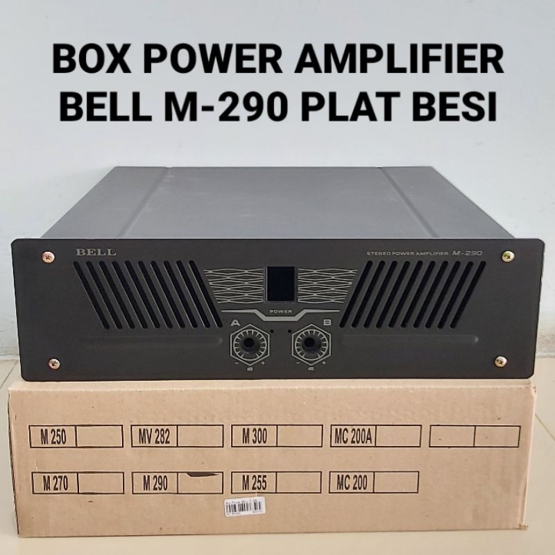 Box Power Amplifier BELL M-290 Stereo Plat Besi M290