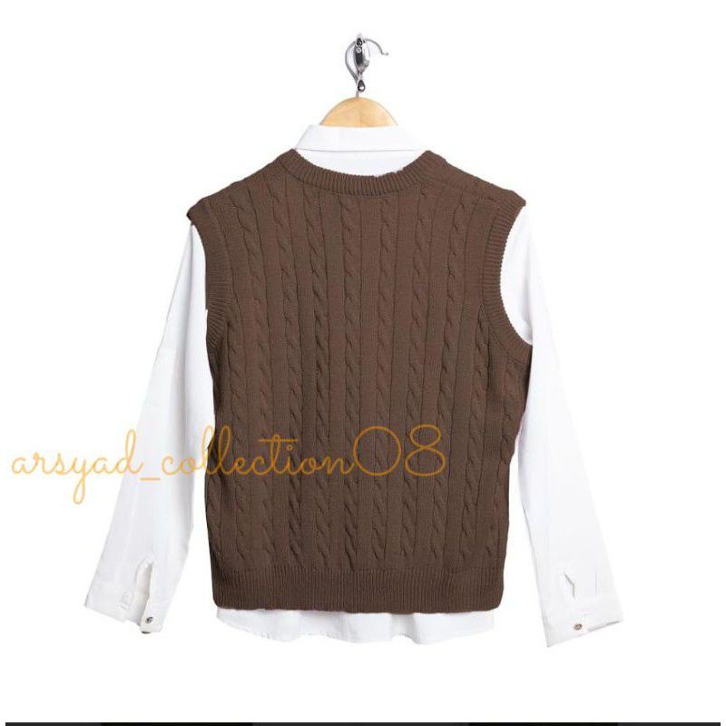 ROMPI CABLE TEBAL KNIT/VEST/ROMPI RAJUT/arsyad_collection08