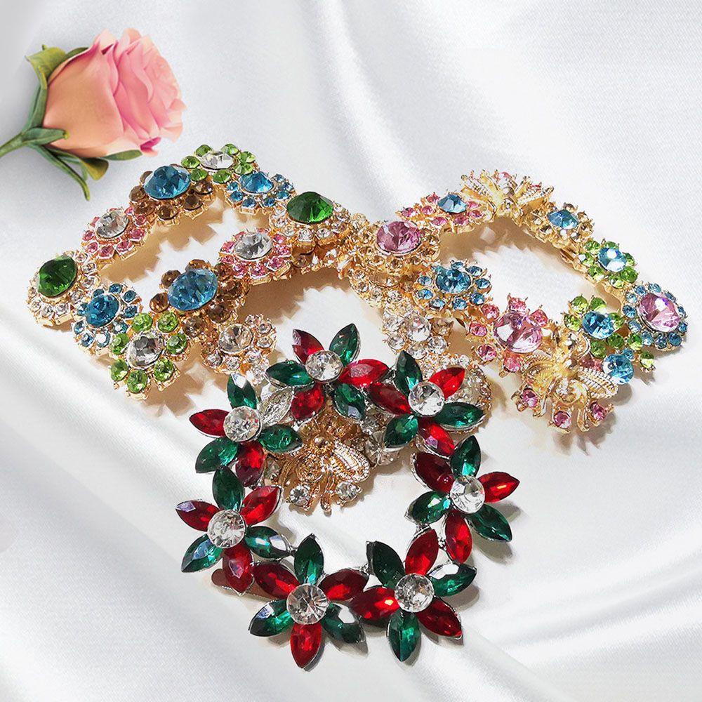 1pc Klip Sepatu DIY Sepatu Wanita Kristal Dekorasi Sepatu