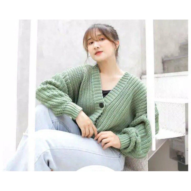 Eireen Cardigan Crop Premium | Nacara Outer Kardigan Wanita tipe 7Get Special-8