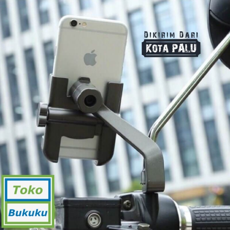 Jual Phone Holder Dudukan Hp Spion Motor Full Aluminium C C Back