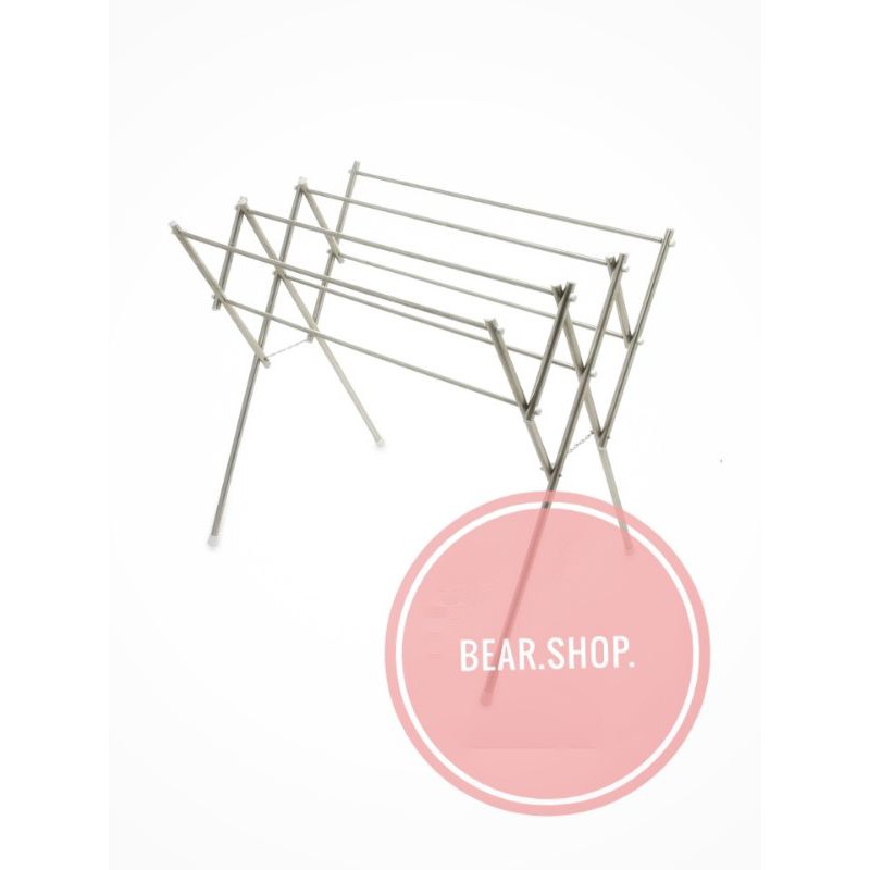 Jemuran Pakaian Lipat Kecil - Krom
