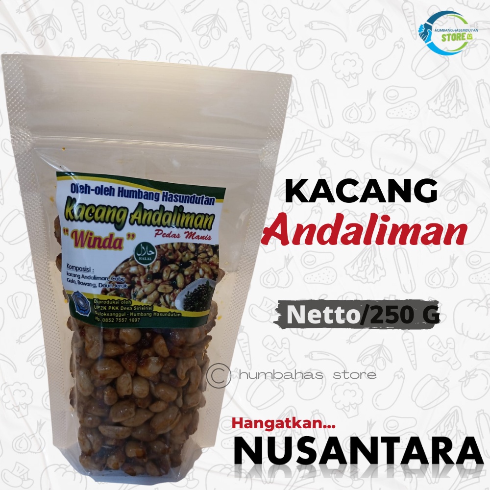 

KACANG ANDALIMAN 250 GR - Oleh-oleh Khas Humbang Hasundutan