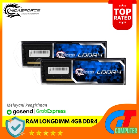 MEMORY RAM MIDASFORCE LONGDIMM 4GB DDR4 PC21300 2666Mhz