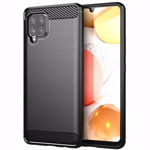 PROMO Case Ipaky Carbon SAMSUNG A12 | SAMSUNG 12 Nacho Ipaky Carbon Premium Softcase Rugged Armor