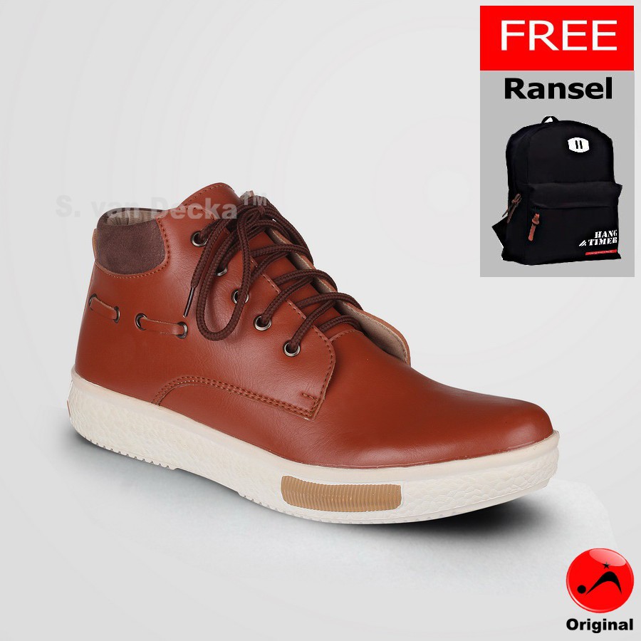 Sepatu Pria S. van Decka R-XMTZ-03T+ Bonus Ransel