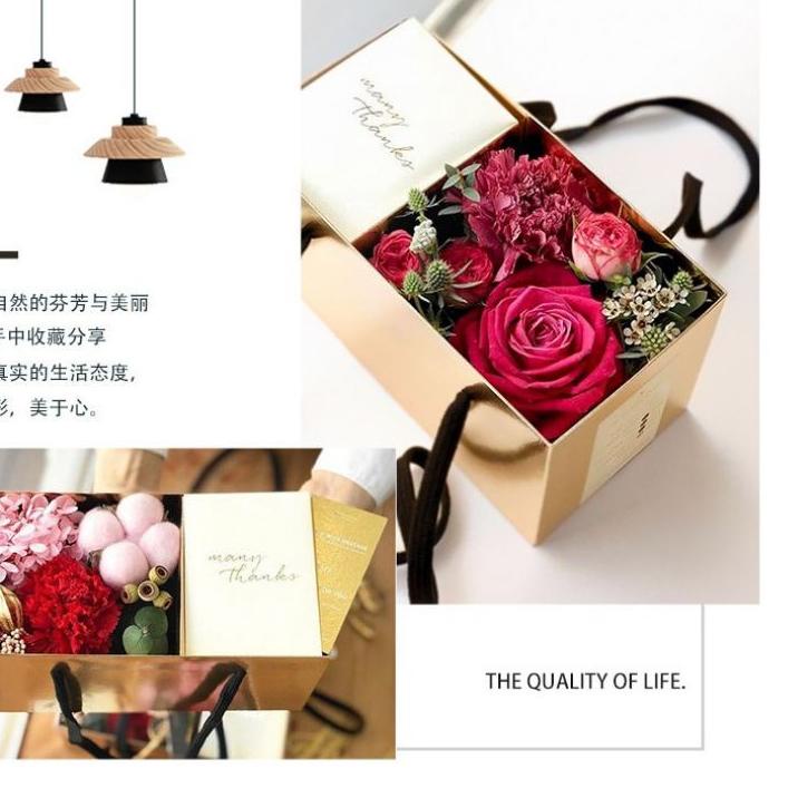 

Limited - Flower box kotak bunga-Box Square/ Kotak Hampers kado natal / Realfood / valentine / Lebaran