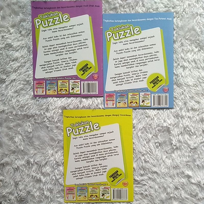 Vitamin Otak Anak - Taklukan Puzzle - Menguji Kecerdasan - Asah Otak Anak - Tes Potensi Anak