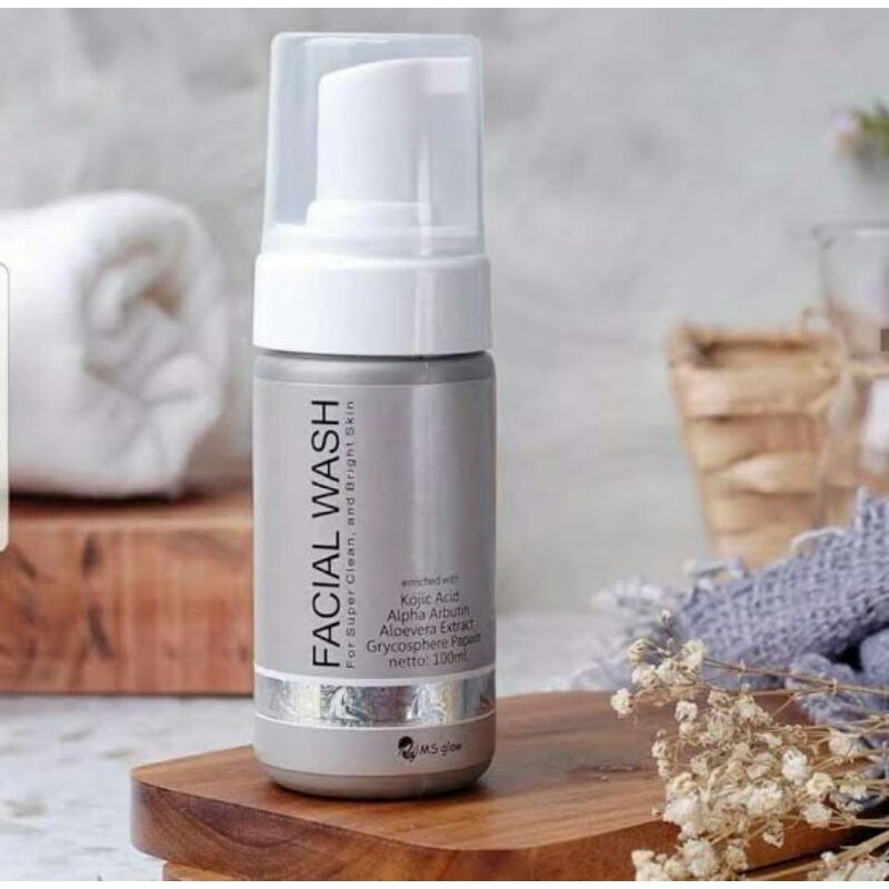 Ms Glow Facial Wash Sabun Pencuci Muka Perawatan Pembersih Wajah Wanita Terlaris By Larkaid