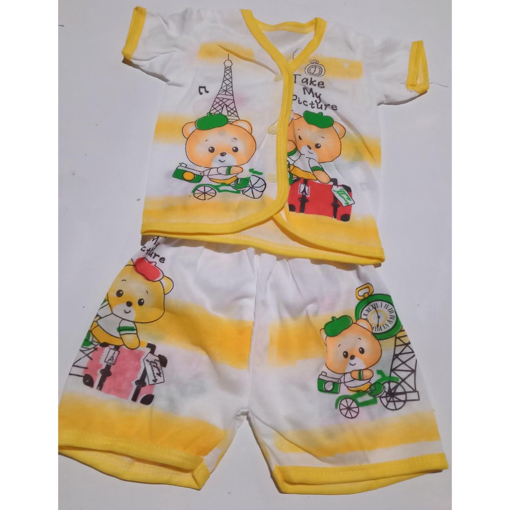 Baju bayi SETELAN katun PANJANG dan PENDEK