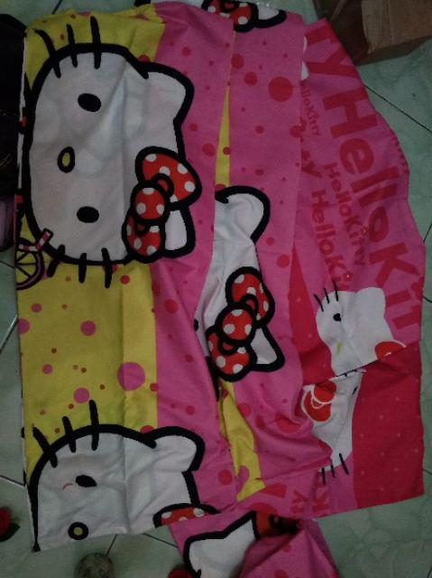 Sprei Karakter Kartun Anak Hellokitty Hk Hello Kitty 120x200 160x200 180x200 Single Queen King Size