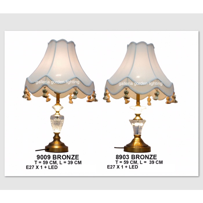 Lampu Meja - Lampu Meja Variasi Kristal Led Dekorasi Ruang Tamu 9009 8903