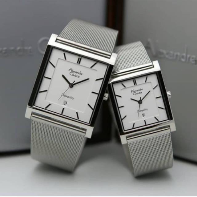 JAM TANGAN ALEXANDRE CHRISTIE COUPLE AC 8629 ORIGINAL