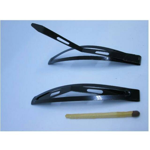 Jepit rambut 10 pcs tiktok polos besar.