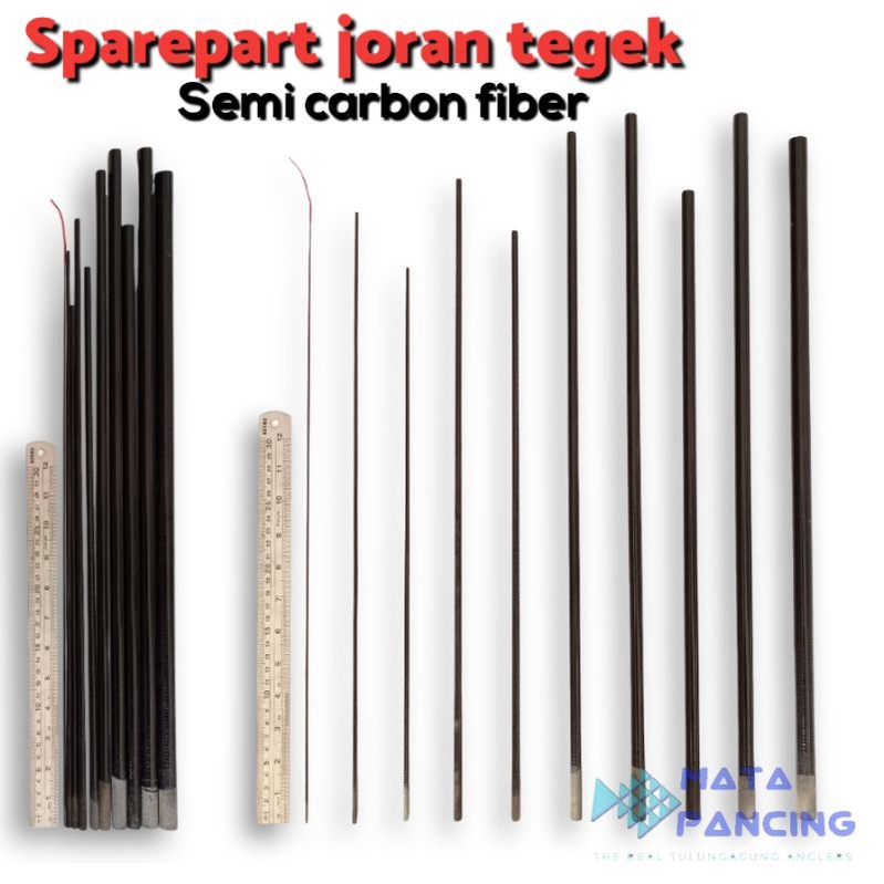 Spare part joran tegek part tegek untuk ros joran tegek bahan semi carbon fiber