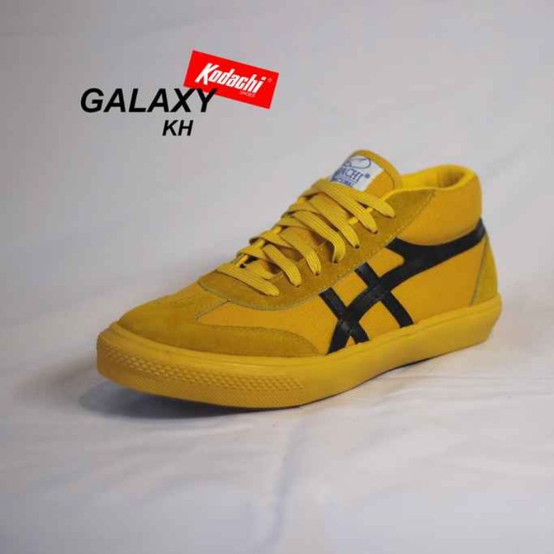 sepatu kodachi galaxy kuning hitam sepatu kasual trendy original kodachi