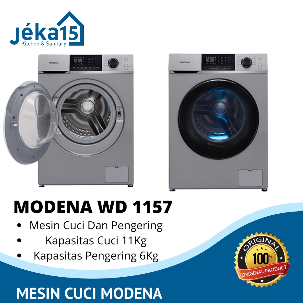 MESIN CUCI + PENGERING / WASHING DRYER / MODENA WD 1157