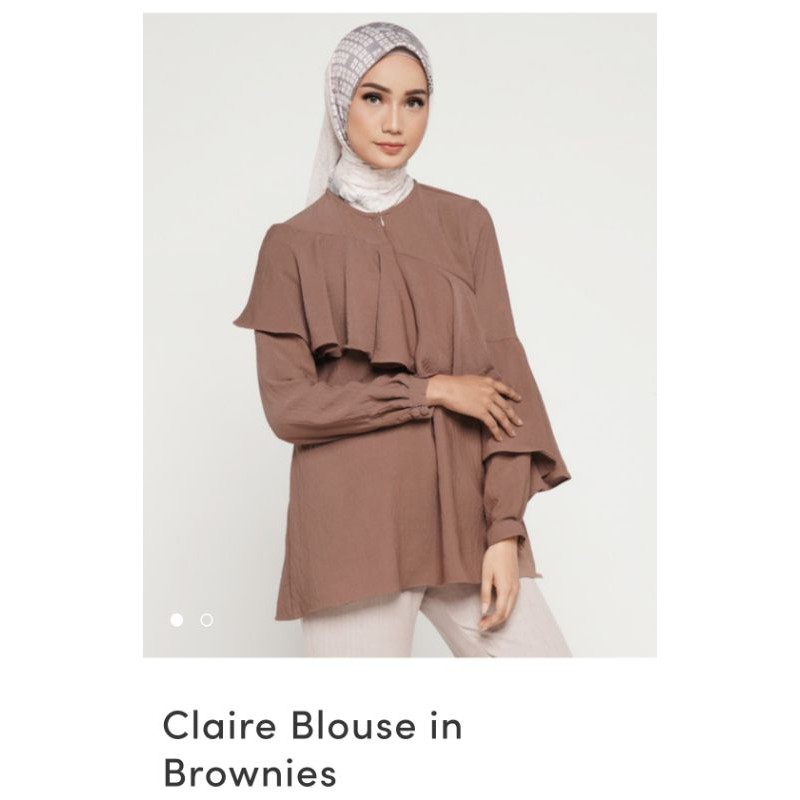 SOLD CLAIRE BLOUSE IN BROWNIES BY WEARING KLAMBY