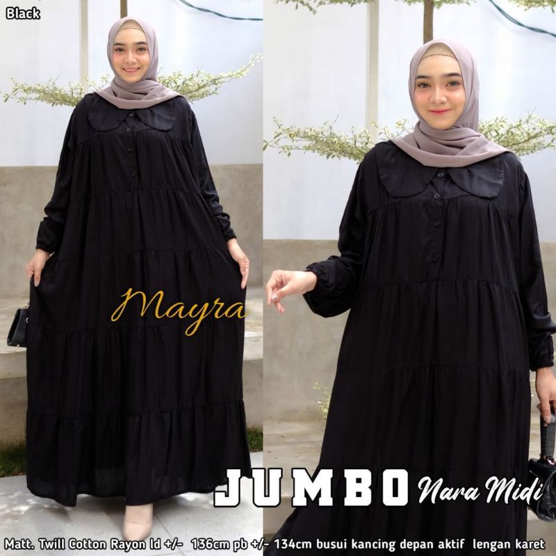 GAMIS RAYON BUSUI MIDI JUMBO