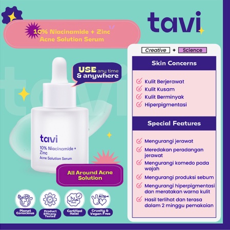 TAVI Serum / Face Mist / Toner / Cleanser