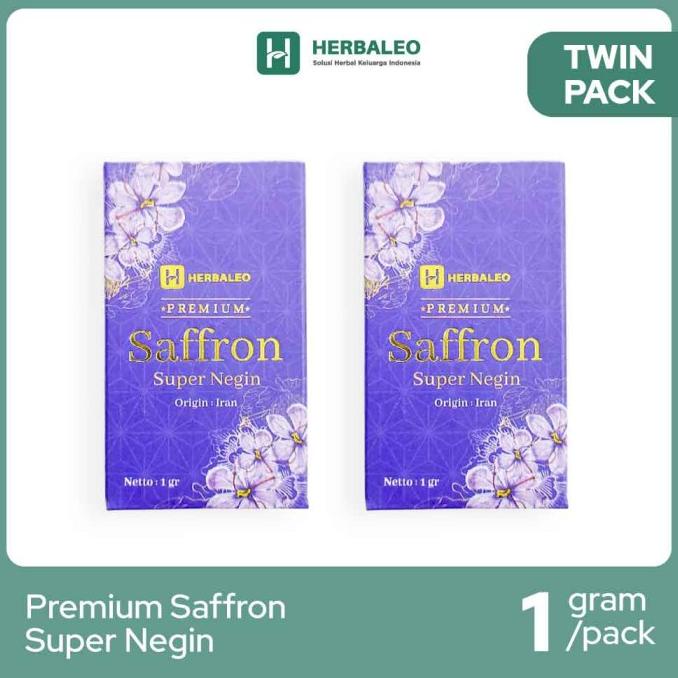 

DISKON TWINPACK - HERBALEO PREMIUM SAFFRON SUPER NEGIN ( 1 GRAM ) SALE