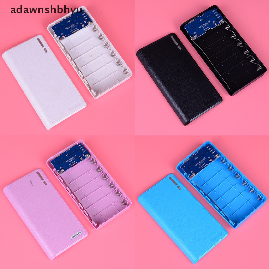 Case power bank dual usb 20000mAh 6X 18650 Untuk charger Baterai Ponsel