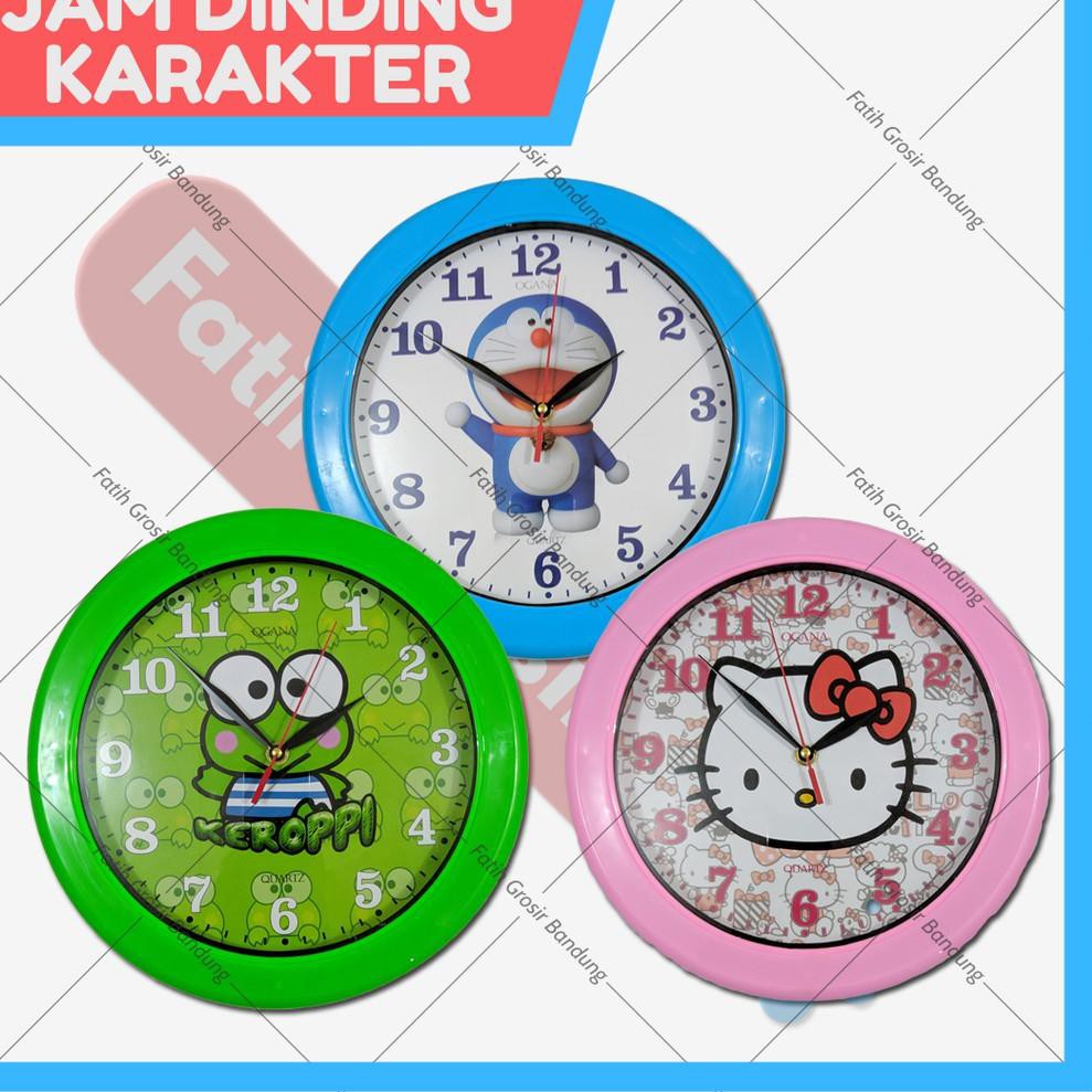 Bulan Promo Jam Dinding Tempel Rumah Karakter Bulat Anak Kartun Doraemon Hello Kitty Keroppi Shopee Indonesia