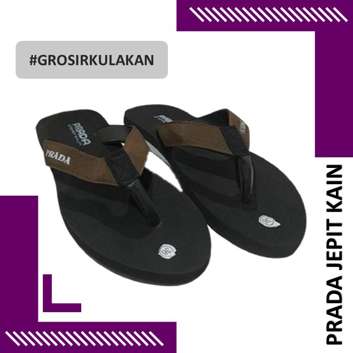 [Grosir Untuk Kulakan] Sandal Jepit Prada Pria