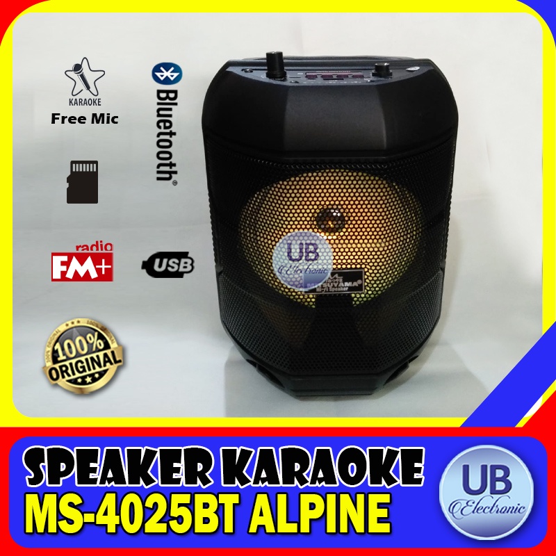 SPEAKER KARAOKE MITSUYAMA MS-4025 BT 6,5" ALPINE