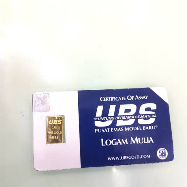 UBS logam mulia 1 gram