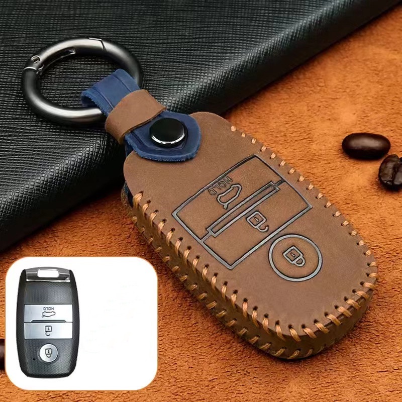 Case Pelindung Remote Kunci Mobil Keyless Bahan Kulit Untuk Forte / Forte Koup