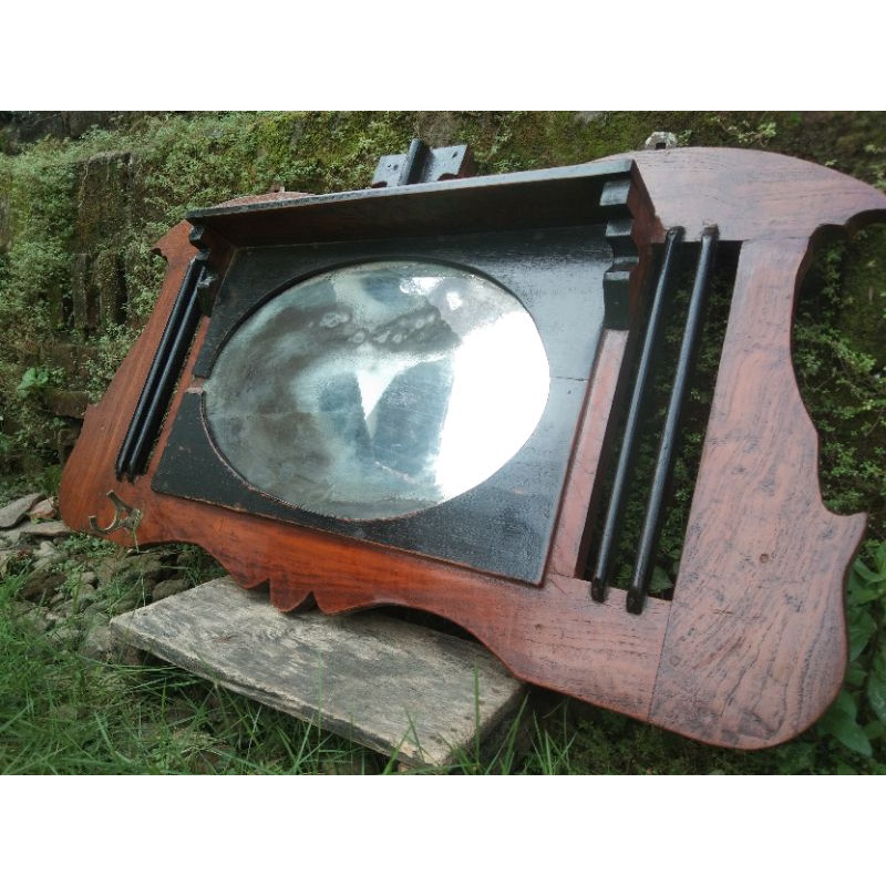 kapstok lawas kayu jati kuno jadul khas jawa