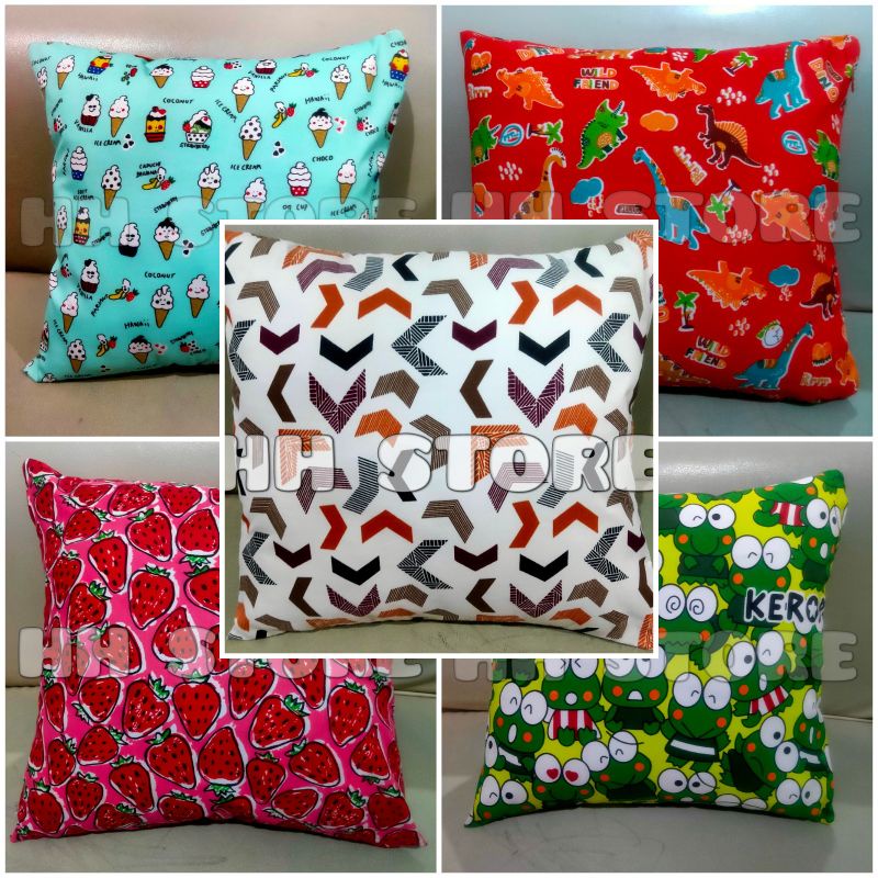 Sarung Bantal Sofa 40x40 cm Resleting Jepang Invicible Zipper - HH STORE