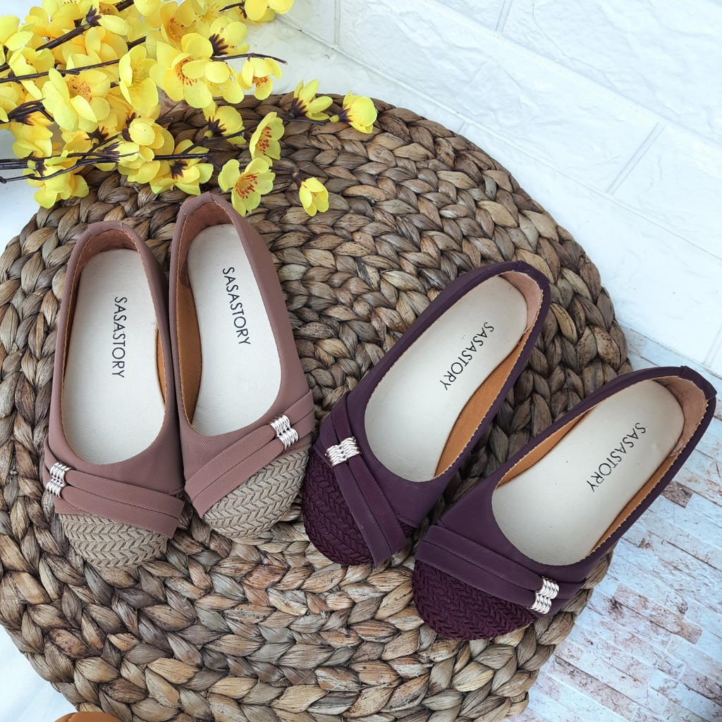 [TAMAN SEPATUKU] SEPATU TRENDY MURAH FLATSHOES PESTA ANAK PEREMPUAN GARIS SAMPING 3 4 5 6 7 8 TAHUN HAX13