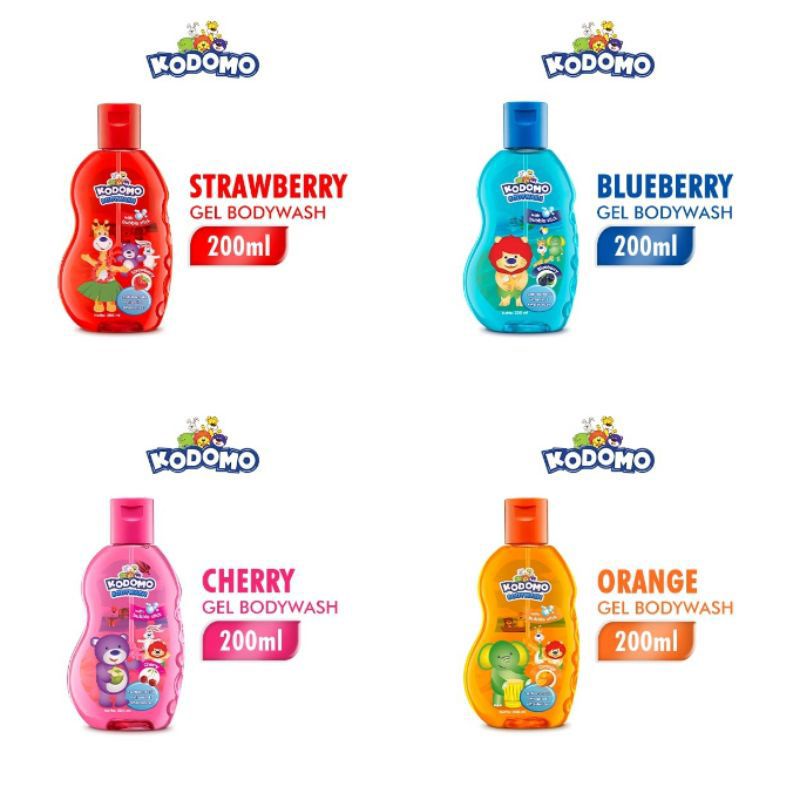 Kodomo body wash& shampo anak 200ml