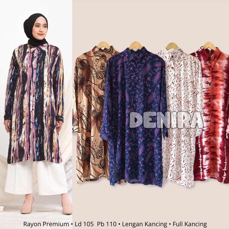 Tunik Rayon Viscose / Tunik Rayon Viscose Motif / Tunik Busui / Belva Tunik
