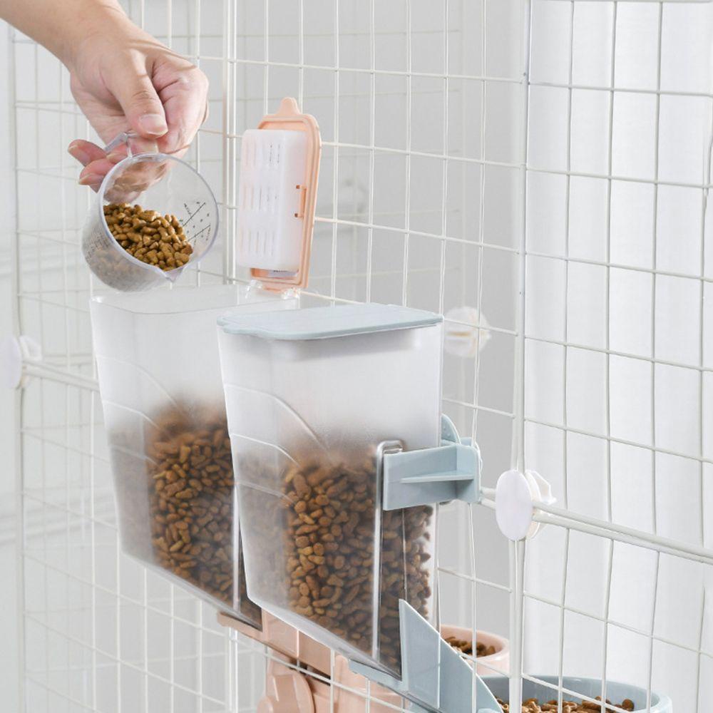 Solighter Tempat Makan Hewan Peliharaan Otomatis Untuk Kandang Peti Kucing Dispenser Bowl Rabbit Cage Hanging Bowl