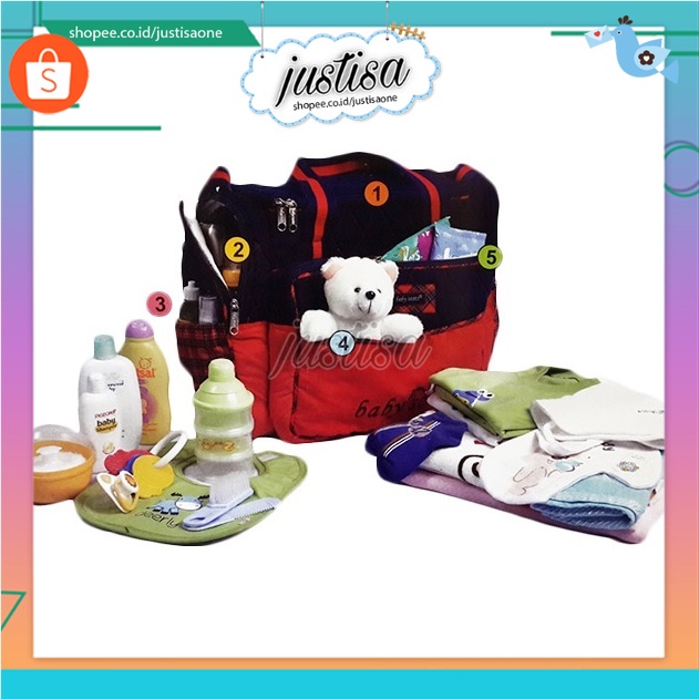 Promo !! BABY SCOT -TAS BAYI BABY SCOT BESAR FREE BONEKA LUCU