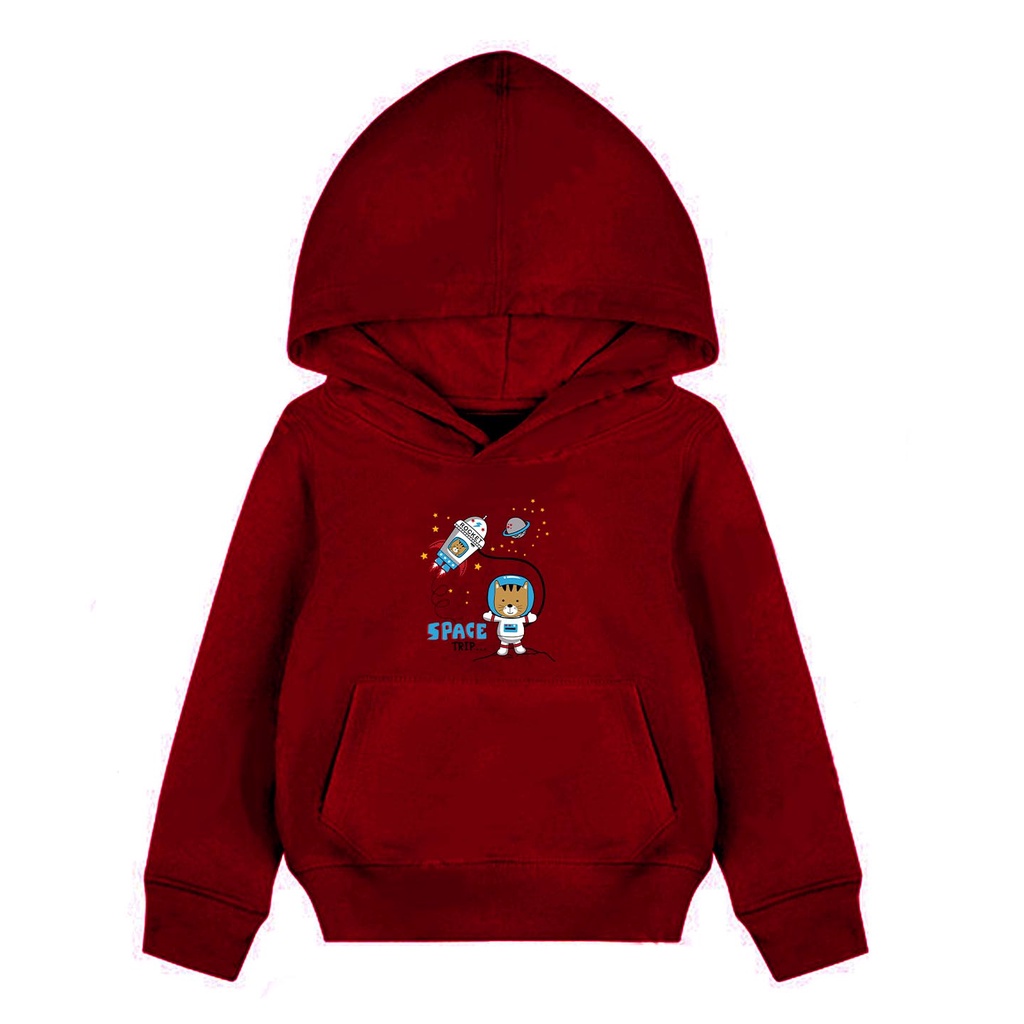 Hoodie Anak Planet In Space Sweater Pakaian Fleece Anak M - XL