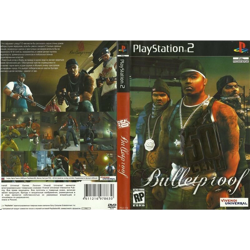 Kaset ps2 Game 50 Cent - Bulletproof