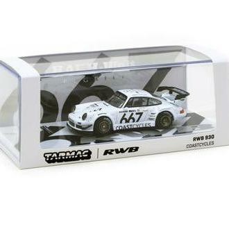 maddox - Tarmac Works 1/64 Porsche RWB 930 Coastcycles White - HOBBY64