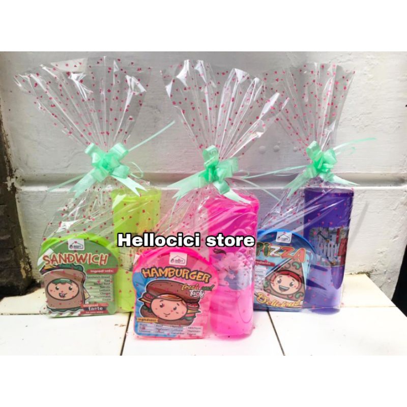 PARCEL LUNCH BOX OMPRENG ROTI MINI + GELAS CALISTA KAMI ULANG TAHUN