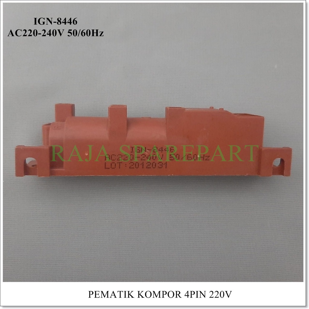 Pemantik Gas Elektrik Listrik Kompor 220V AC 4 Output / Pematik Kompor 4 Pin 220V