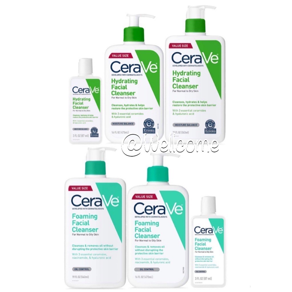 cerave foaming facial cleanser hydrating