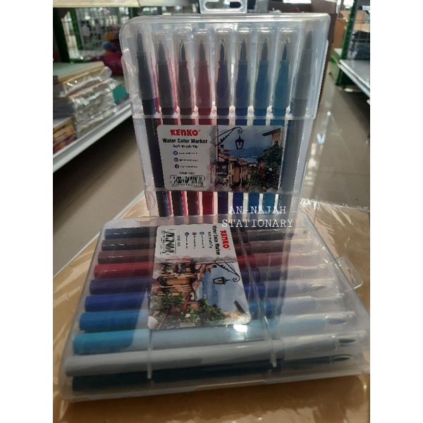 

BRUSH PEN KENKO SET 18C- SBM-18C 1 PACK ISI 18 PCS