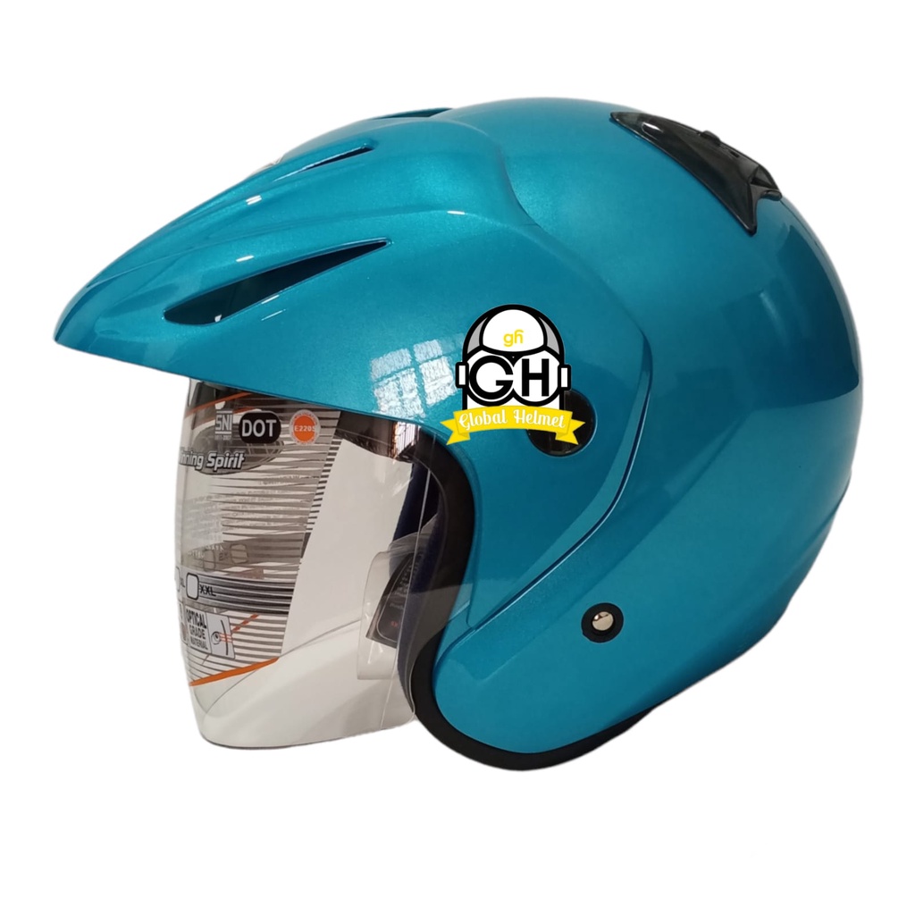 HELM INK CX 22 ICE BLUE ORIGINAL HELM INK CX22 ICE BLUE HELM INK TOPI ASLI ORI GARANSI SNI