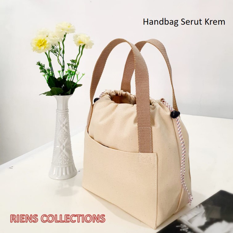 HANDBAG KANVAS SERUT / TAS JINJING KANVAS SERUT / TAS KANVAS SERUT KUALITAS PREMIUM RIENS COLLECTIONS