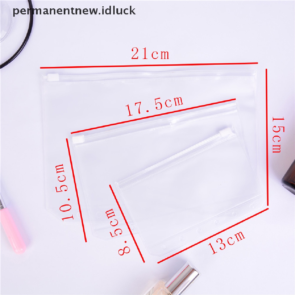 Tas Penyimpanan File Loose sheet A5 A6 A7 Dengan zipper Untuk Sekolah / Kantor