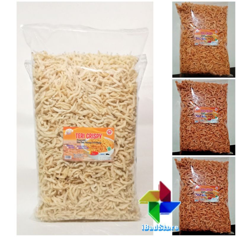 

Netto 1KG Teri Crispy Kualitas Super - Teri Krispi Non Msg & Non Pengawet | Teri Nasi Medan Crispy