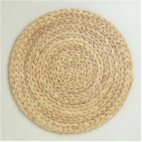 Placemat / Alas Meja / Walldecor Anyaman Enceng Gondok diameter 40 cm